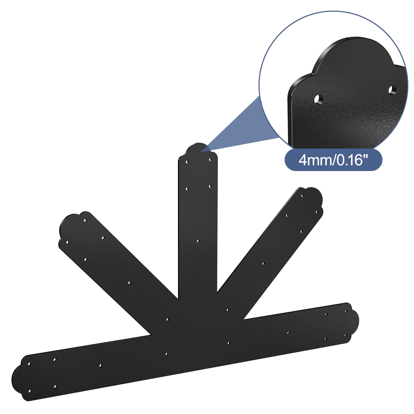 Amazon.com: ZIIAMG Gable Plate Black Powder-Coated Truss Connector