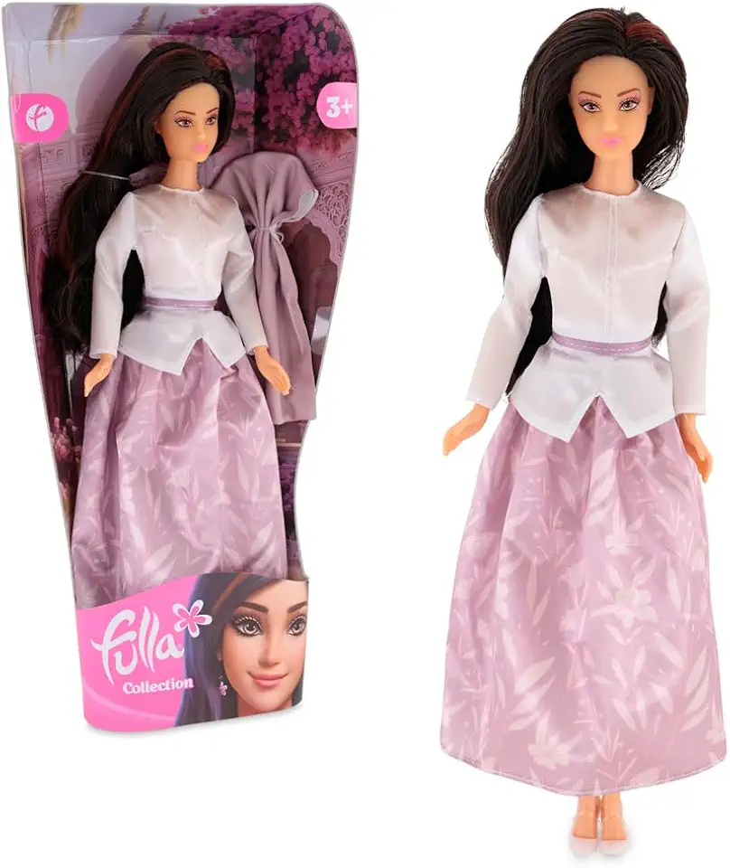 Fulla Chic Outfit Doll Collection Includes Modern Clothes and Accessories & Stylish Doll for Imaginative Play- Perfect for Gift Giving Role Play and Creative Dress-Up Stories