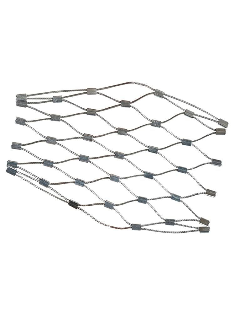 金網、 304ステンレススチールロープメッシュ 2mmロープ 10cm