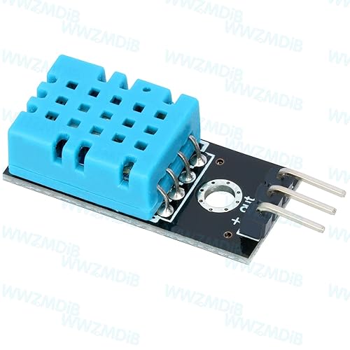 Miniatura 5 de WWZMDiB DHT11 Sensor de temperatura y humedad 3.3V-5V Medición de humedad 20%-95% Medida de temperatura 32.0-122.0 °F para arduino (3 piezas DHT 11)