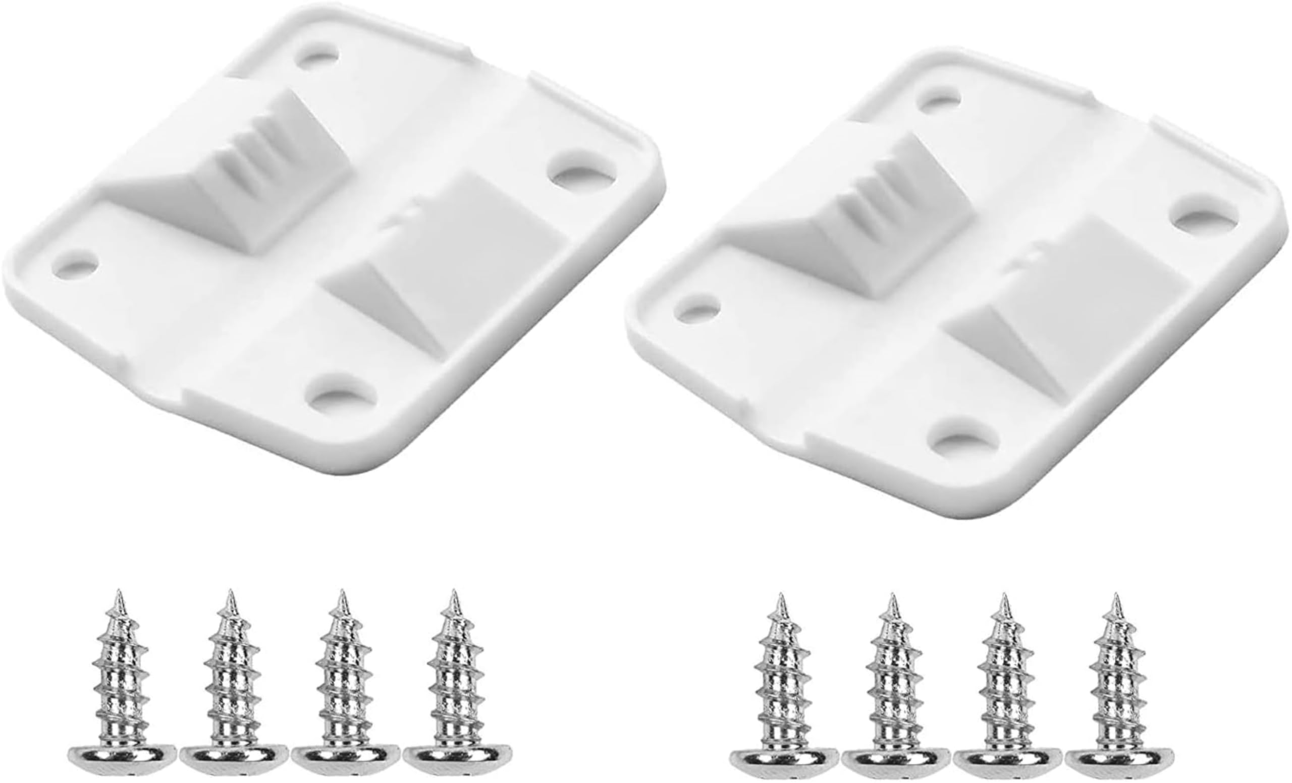 WHTCHSU 2 Pack Cooler Replacement Plastic Hinges and Screws Set, Compatible with Coleman Coolers??8 Mounting Screws?
