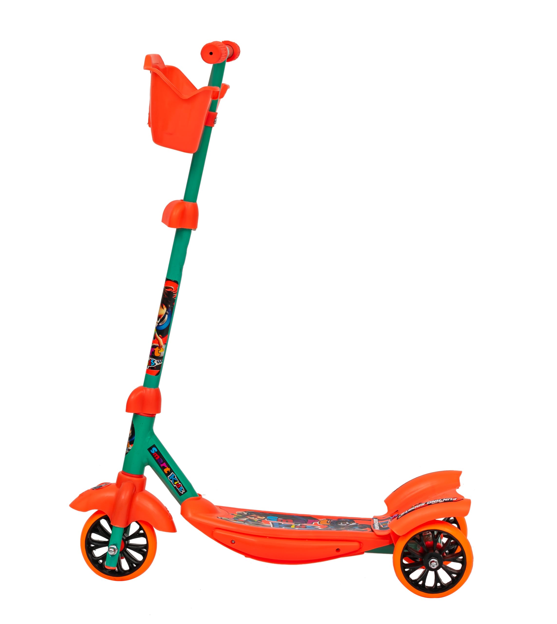 WOKMAN Smart Kid Kick Scooter for Kids | 3 Adjustable Height Scooter, Foldable & Attractive | PVC Wheels with Rare Brakes for Boys & Girls | Age Upto 3+ Years (Orange) (B0DB98LBW8) Amazon Price History, Amazon Price Tracker