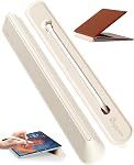 Ergounion 3 en 1 Support pour ordinateur portable en silicone pour bureau - Support d'ordinateur Riser pour ordinateur portable pour le dactylographie ou la lecture ergonomique, porte-boîte de crayon pour Apple Pencil 1st/2nd Gen, Règle colorée 9"(24cm) - Midnight