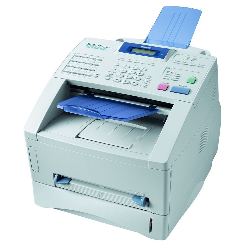 Brother FAX 8360P Télécopieur photocopieuse Noir et blanc laser 14 ppm 250 feuilles 33.6 Kbits/s