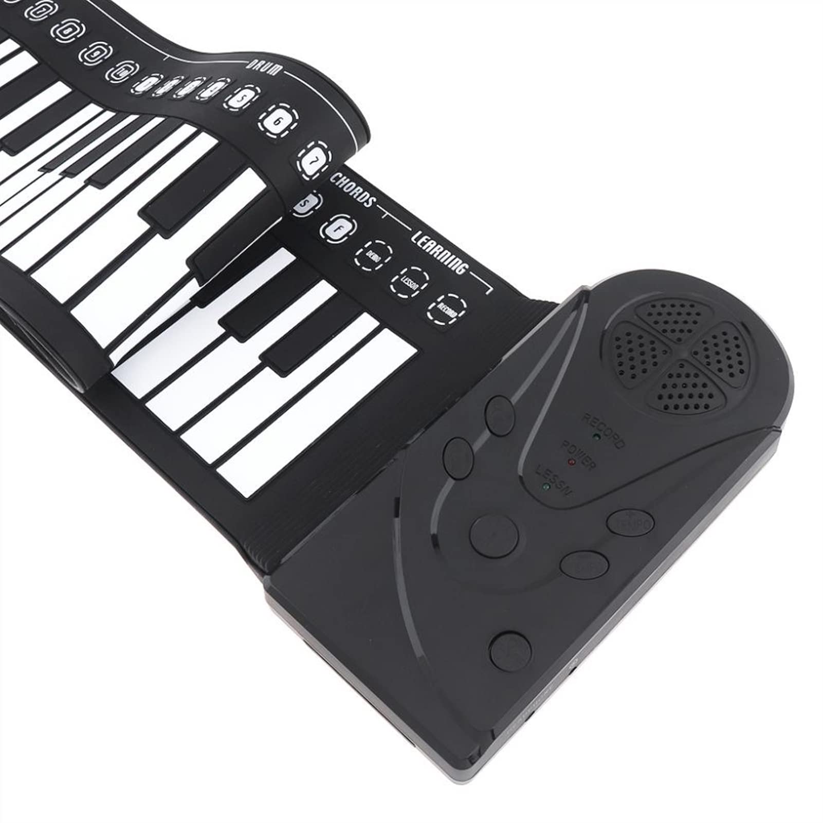 FLFL Faltbares Klavier 49 Schlüssel Elektronische Tragbare Flexible Hand Roll Up Piano Integrierte Lautsprecher-Tastatur-Orgel