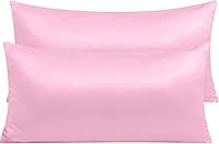 Vista 53 de NTBAY - Fundas de almohada de satén con cremallera, súper suaves y lujosas fundas de almohada