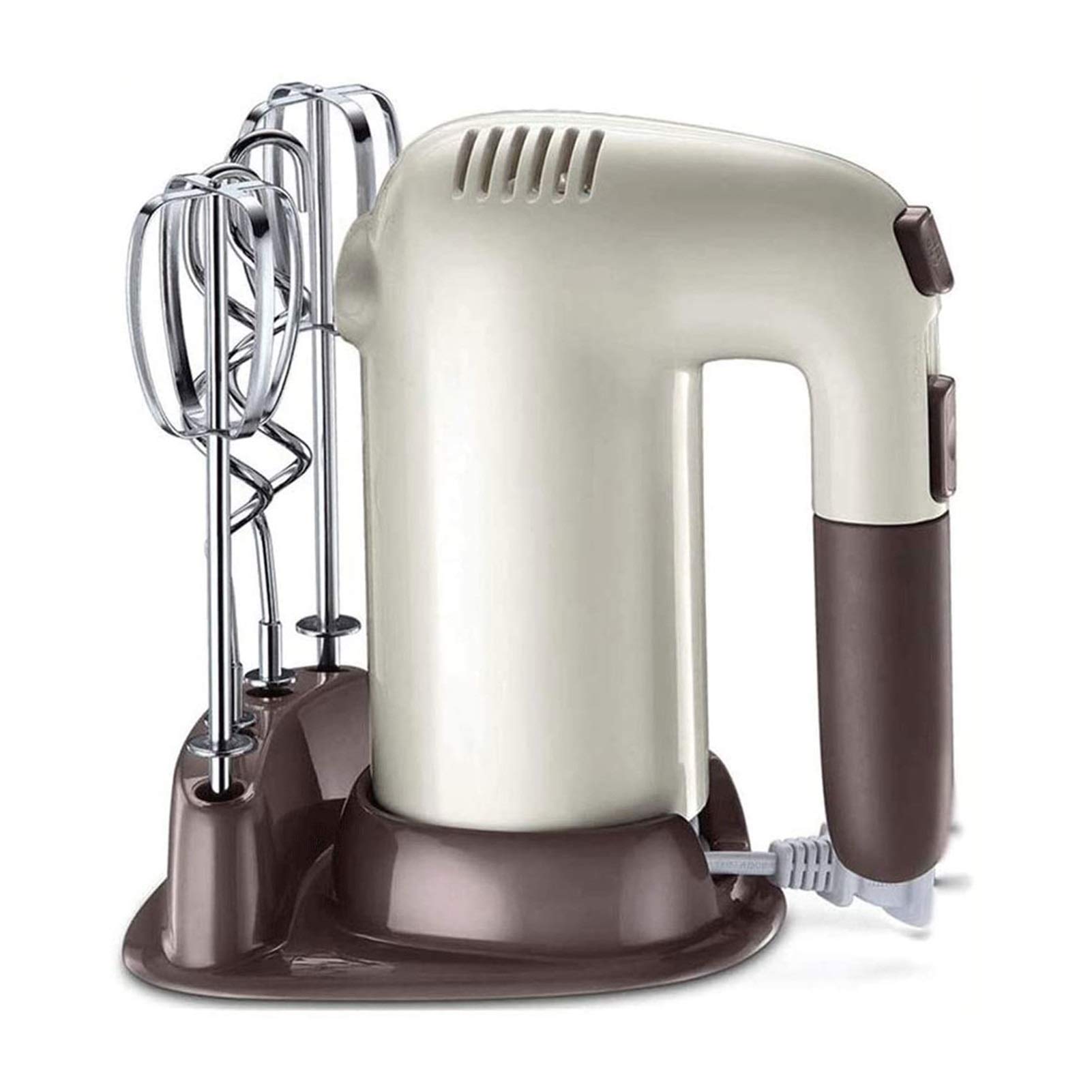 HHWKSJ Compact Hand Mixer Electric for Whipping Mixing Cookies Brownies Cakes Dough Batters Meringues More 5 Speed
