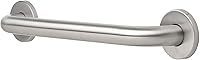 Homewerks HW11436SS 36-Inch ADA Compliant Bathroom Grab Bar, 1.25" Stainless Steel, Concealed Screws, 500 lbs Support