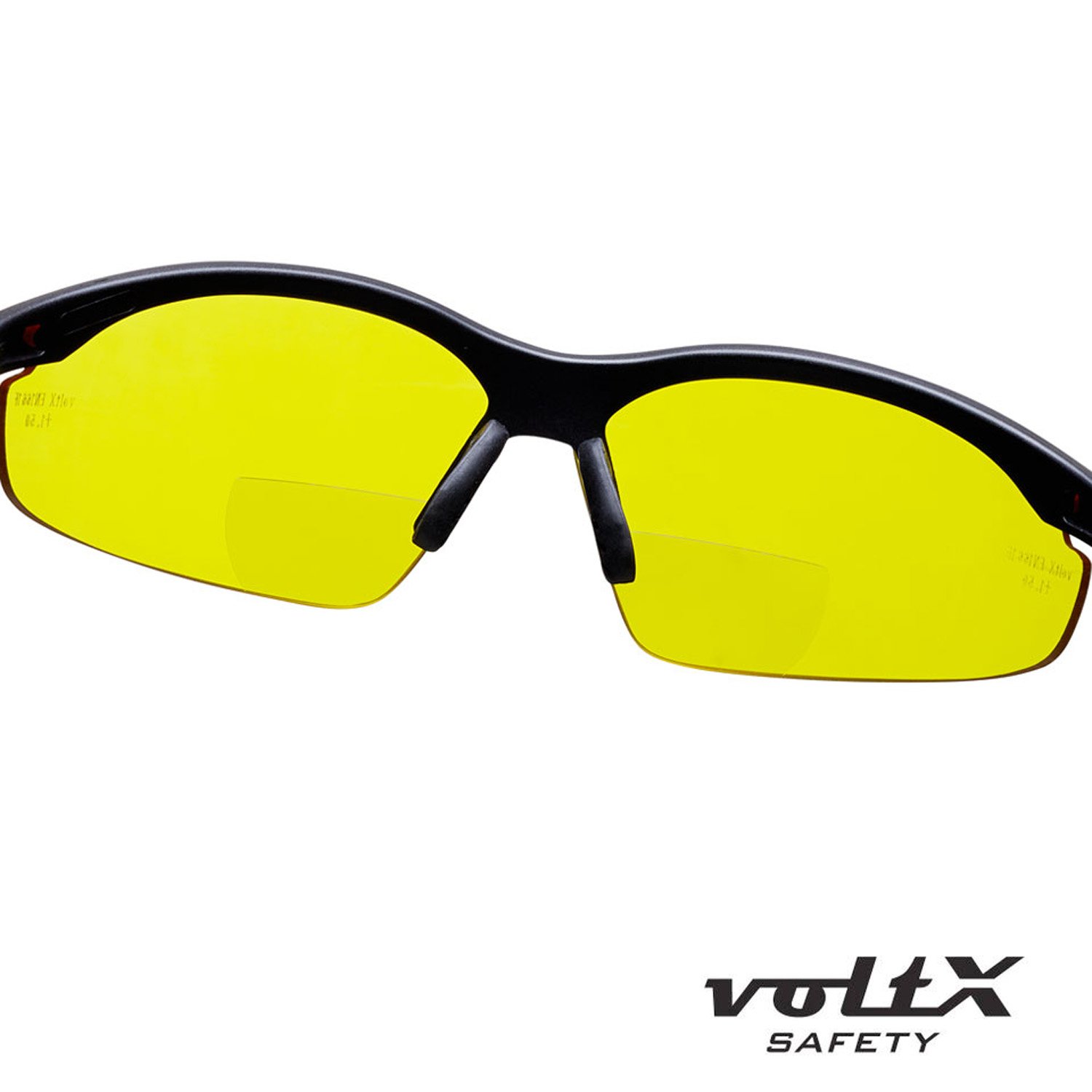 voltX 3 x CONSTRUCTOR Gafas de Seguridad de Lectura Bifocales Mixtas +1,5 | Certificadas CE EN166F. 3 pares con lentes transparentes, amarillas y polarizadas. Cordón de seguridad incluido.