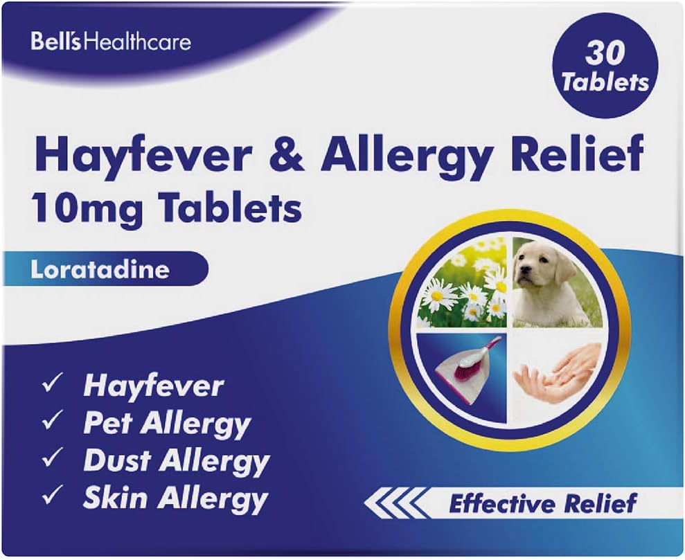 Bells Healthcare 10 mg Loratadine Hayfever & Allergy Relief, 30 Count
