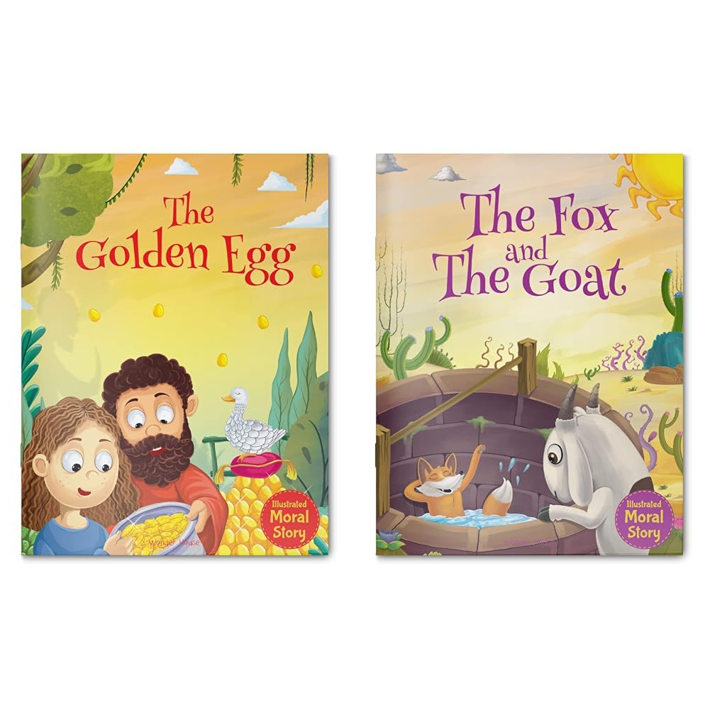 The Golden Egg - Illustrated Moral Story for Children & The Fox and the Goat - Illustrated Moral Story for Children