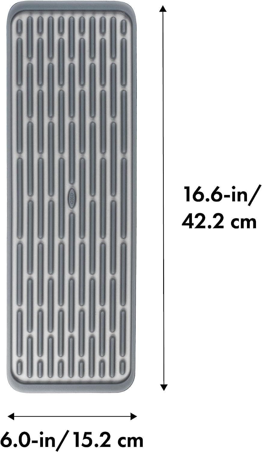 OXO Good Grips Silicone Stemware Drying Mat, Gray - Pack of 2