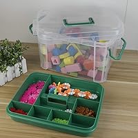 Vista 5 de First Aid Kit Container, Clear Organizer Box, Medicine Storage Organizer