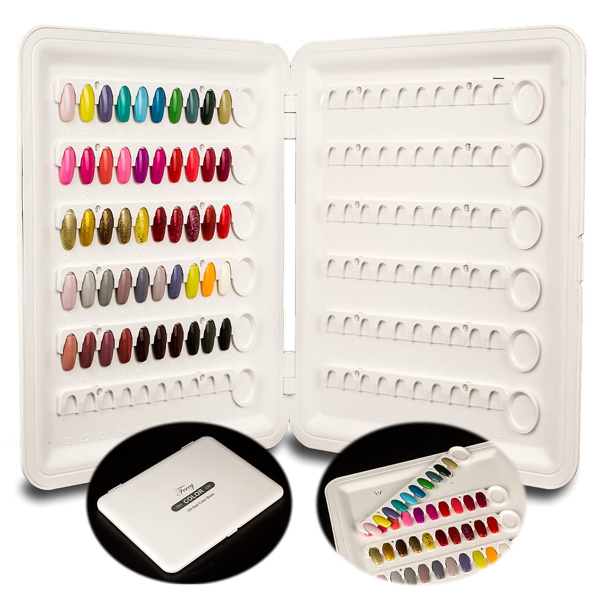 Nail Polish Color Display Book Nail Art Swatches Sample