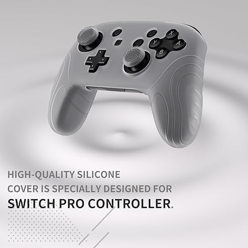 Miniatura 3 de playvital Samurai Edition - Funda protectora ergonómica de silicona para Nintendo Switch Pro, suave y antideslizante, protector de agarre para