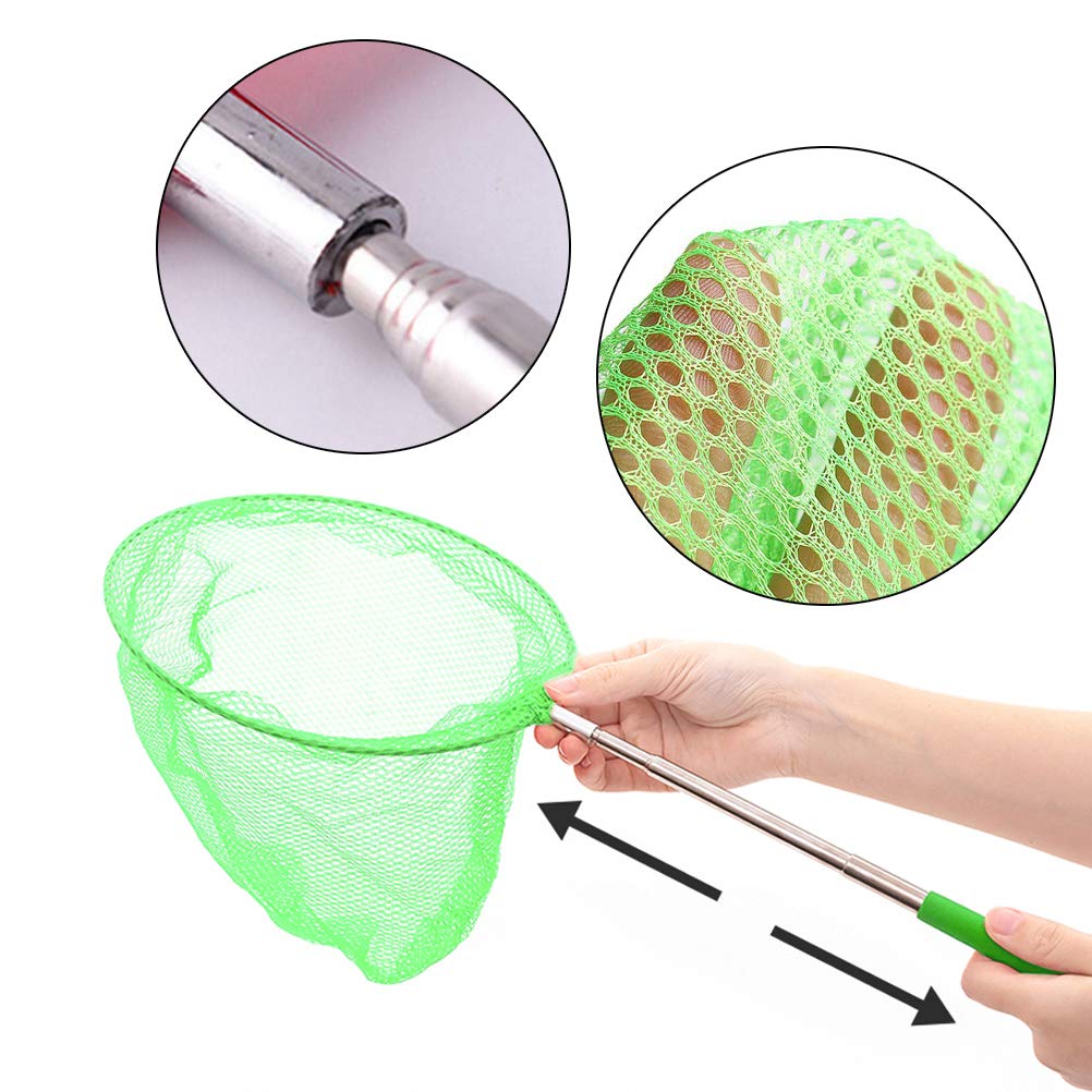 Haploon 14 Pack Colored Telescopic Butterfly Nets Bug Insect Net Bug Net Insect Catcher Net Fishing Net,Outdoor Toy for Playing, Extendable from 19