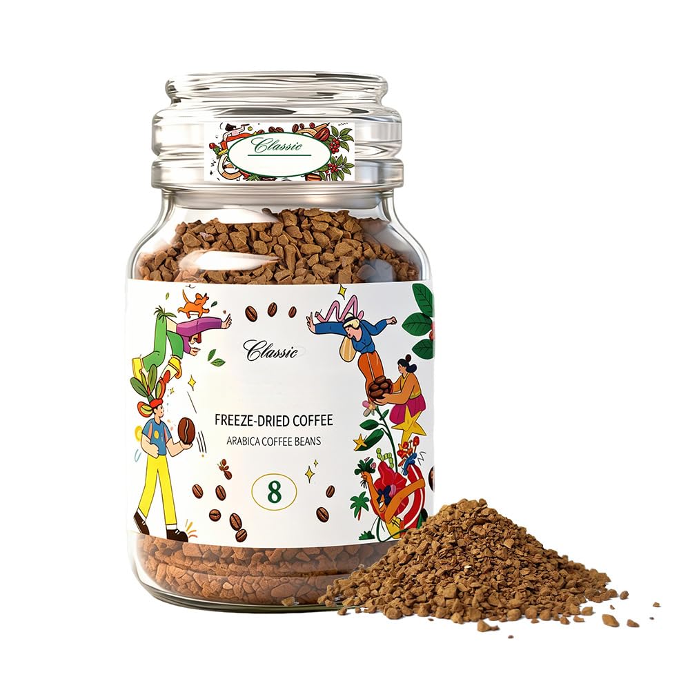 Caffè Liofilizzato, Ottenuto da Chicchi di Arabica, Tostatura Scura