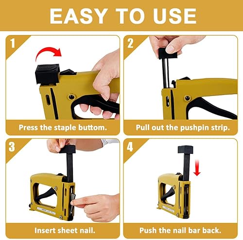 Miniatura 4 de GYKLE Herramienta de encuadre de puntos, pistola de punta flexible, herramienta de marco de fotos de metal ligero con 1000 puntos para enmarcar