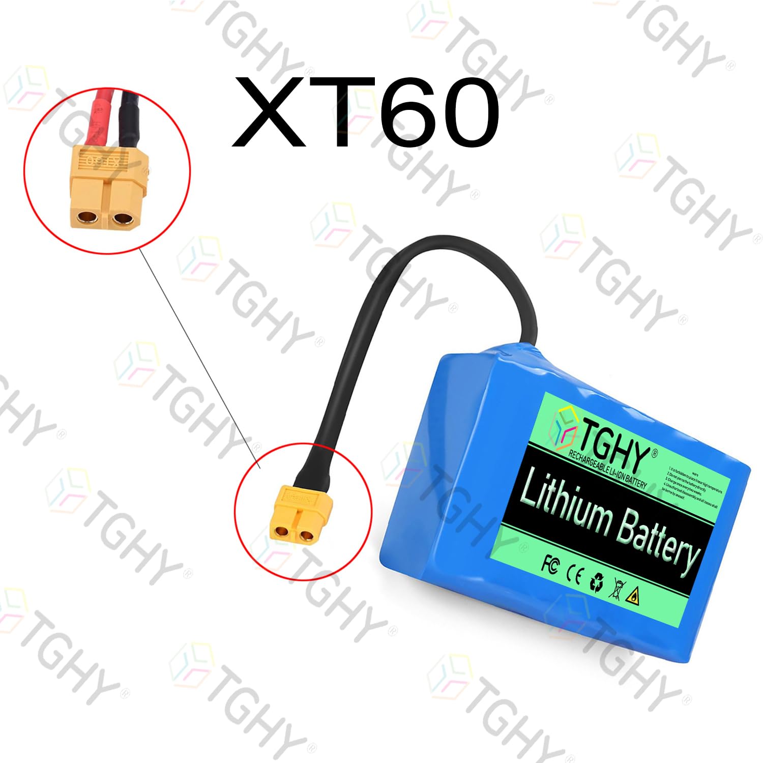TGHY Batterie au Lithium 36 V 2 Ah pour Hoverboard et véhicules électriques 36 Volts (Batteries de Remplacement)