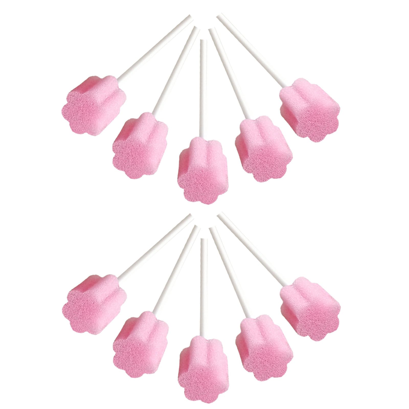10Pcs Set Disposable Oral Care Spong Swabs Unflavored Sterile Dental Swabsticks