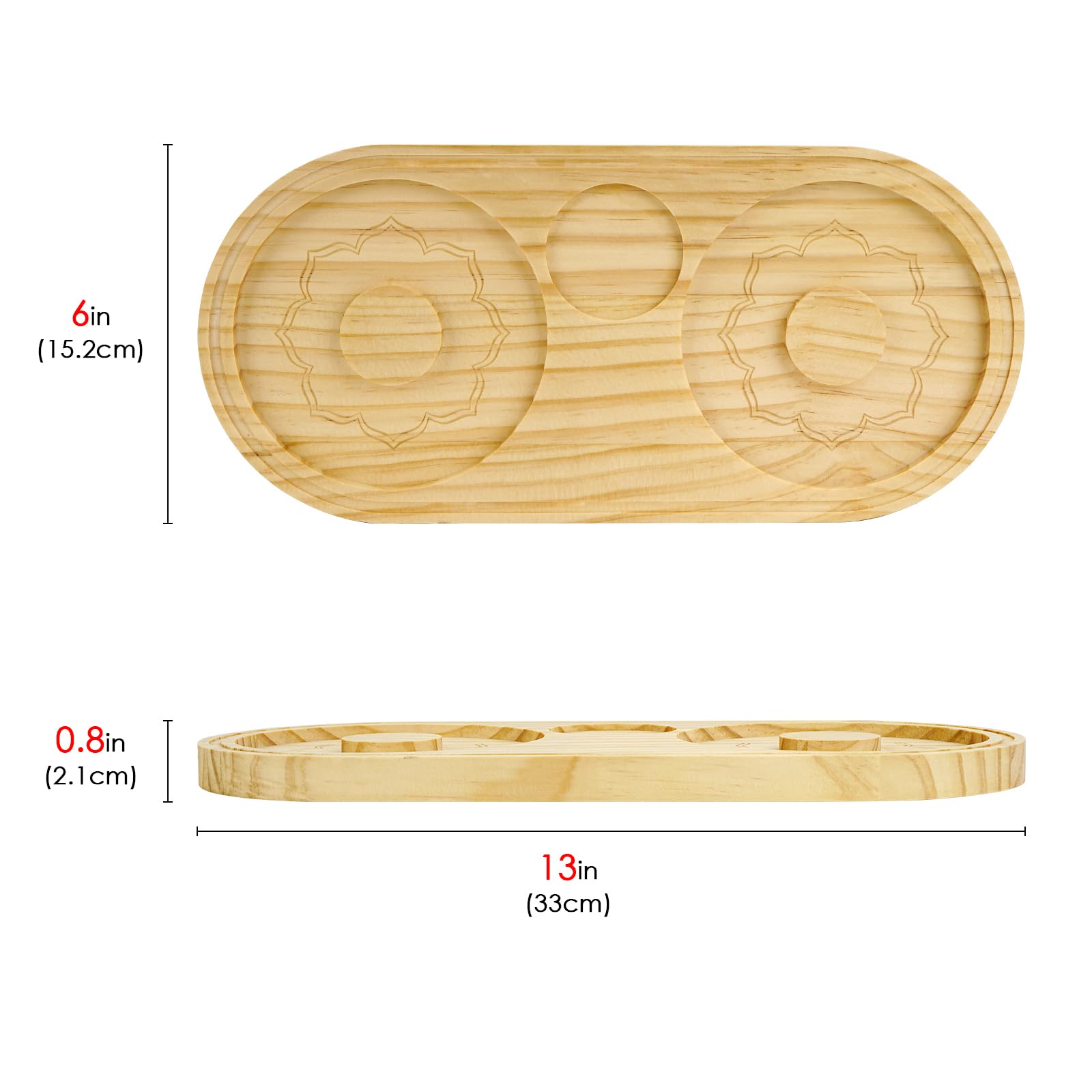 TOCCOOL Margarita Salt Sugar Rimmer for Cocktails, Party Bar Accessories Salt Box Spice Container, Wood Salt Rimmer for Wide Glasses up to 6 Inches