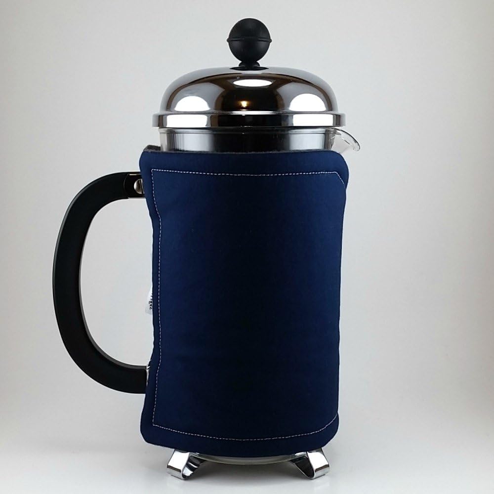 French Press Cozy, 8 Cup Navy Blue