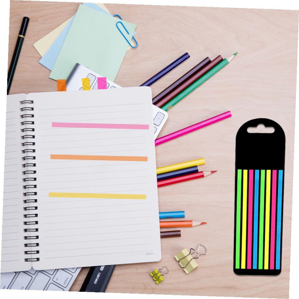 Marques pages collants colorés pour bloc-notes et organisation de bureau - 5