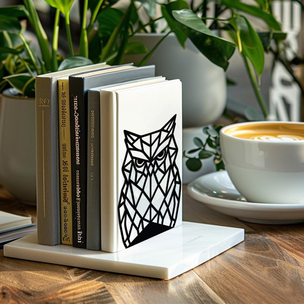 Sujetalibros Metálicos Decorativos - Diseño De ángel, Hierro Fundido, Con Base Antideslizante, Para Estantería O Escritorio