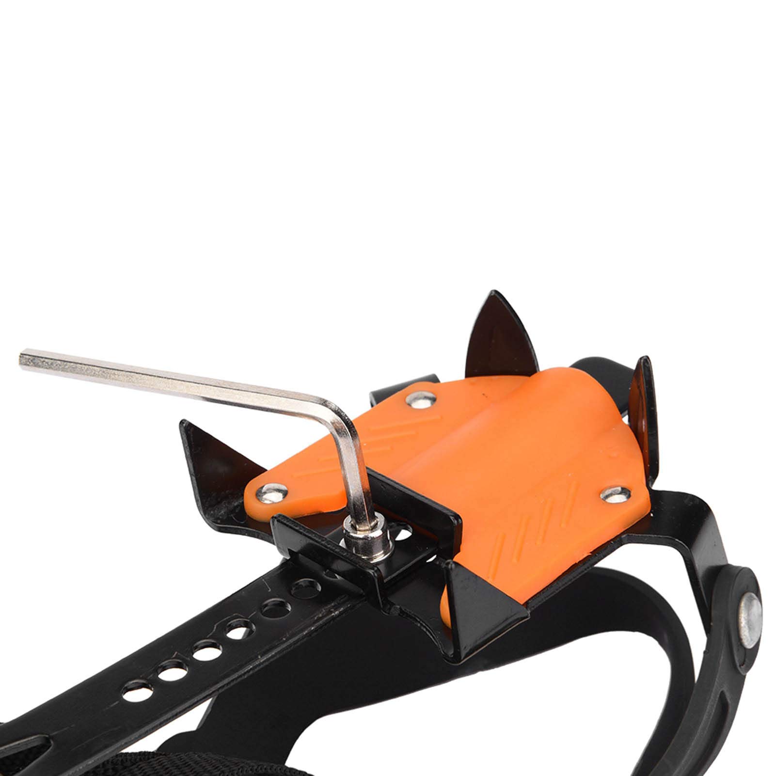 Cryfokt Crampons à Neige Pince à Glace Durable pour l'escalade et la Randonnée, Longueur Réglable pour Hommes Femmes Enfants, Sports de Plein Air Portables