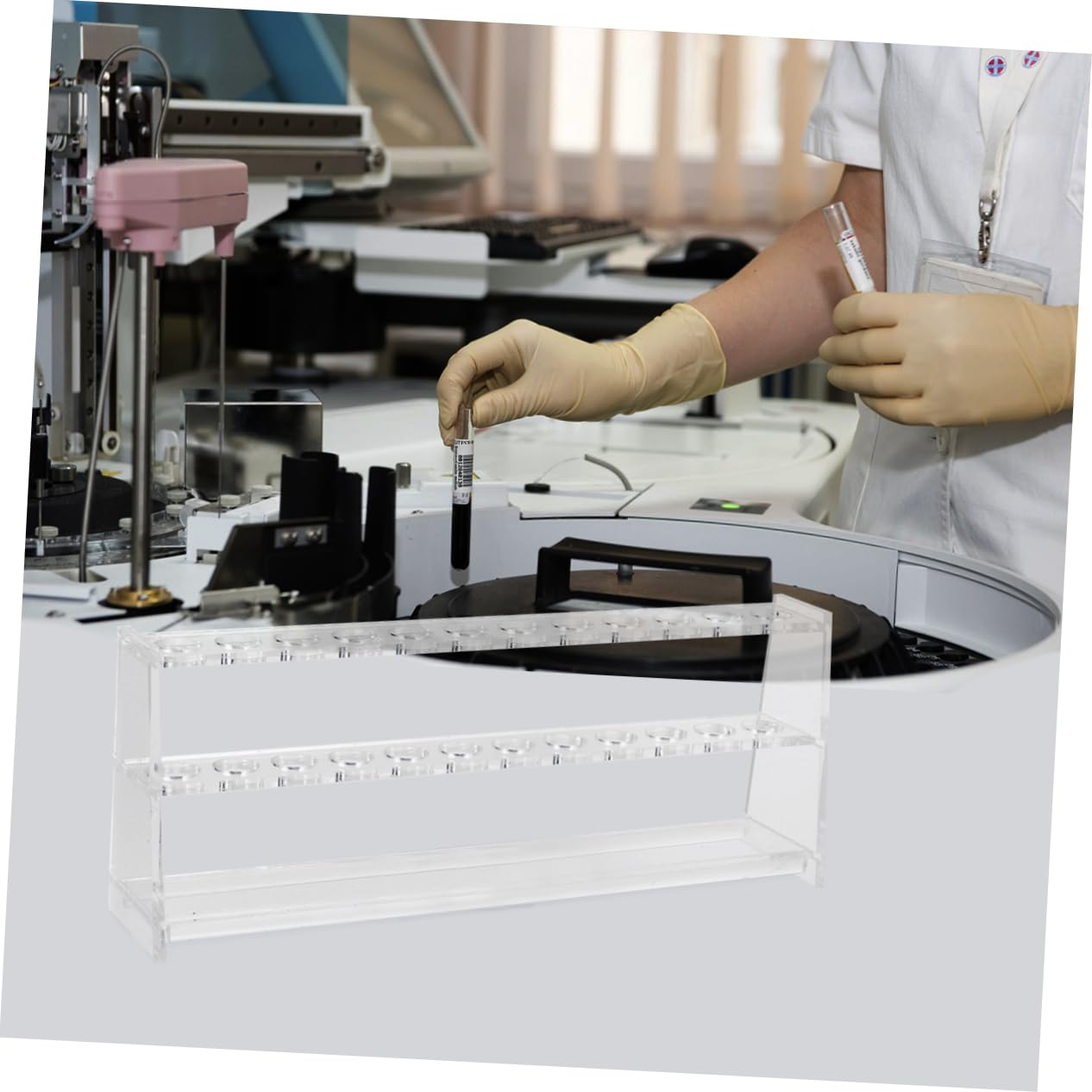 Ciieeo 2 Set per Provette Trasparente Design Smontabile per Laboratorio Scolastico Accessorio Pratico e Stabile per La Pulizia e Organizzazione