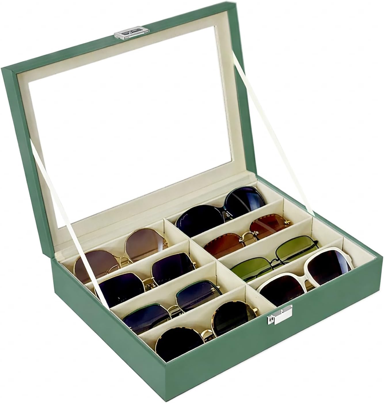 Sunglasses Organizer, 4/8 Slots Eyewear Storage Box, Glasses Case Collector for Sunglasses Eyeglasses