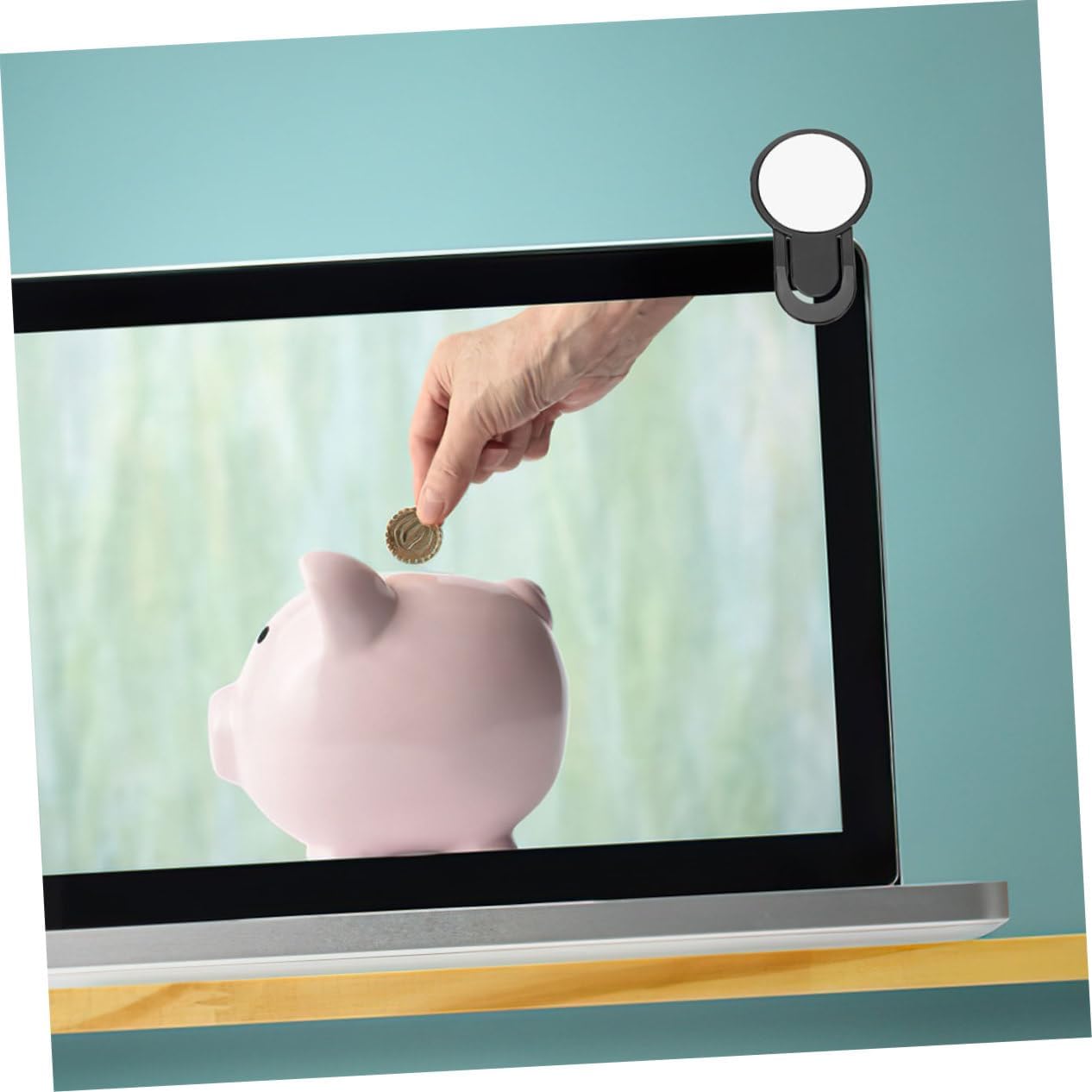 Computer Rearview Mirror Desk Monitor Accessories Magnetic Safety Mirror for Office