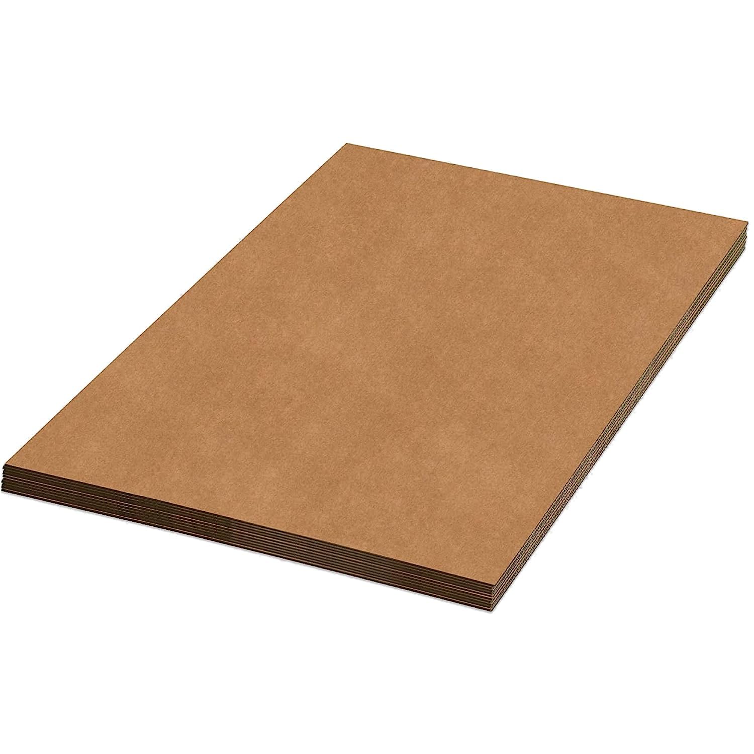 Aviditi Corrugated Cardboard Sheets 24" x 72" (5 Pack) Large Card Board for Layer Separation Packaging Mailing Shipping Packing, and Protecting Products from Forklift Damage - 5 Pack