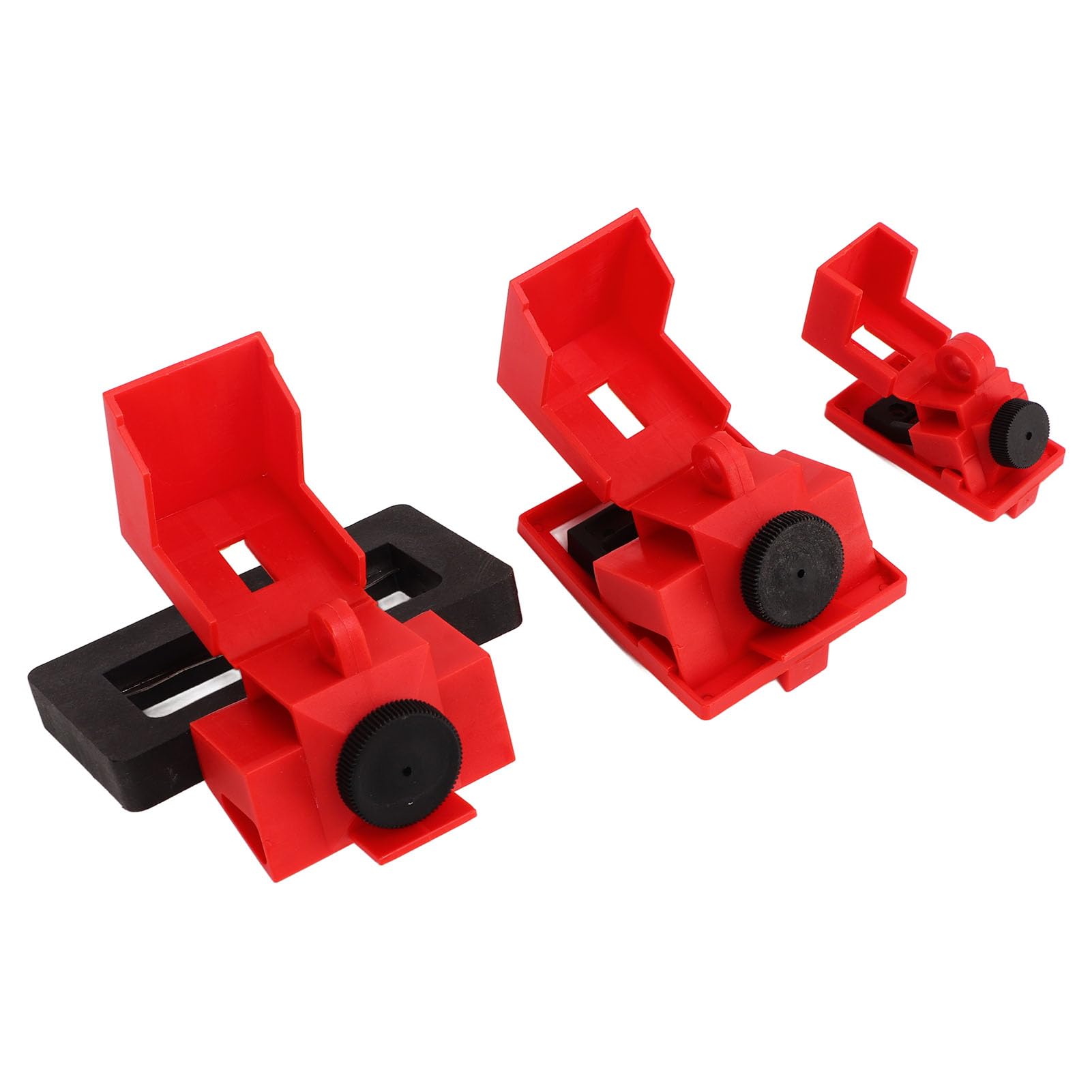 Kit de bloqueo de disyuntor Dispositivo de bloqueo de un solo polo Abrazadera en hardware de nailon 12 piezas Herramientas de etiquetado de equipos de seguridad de seguridad