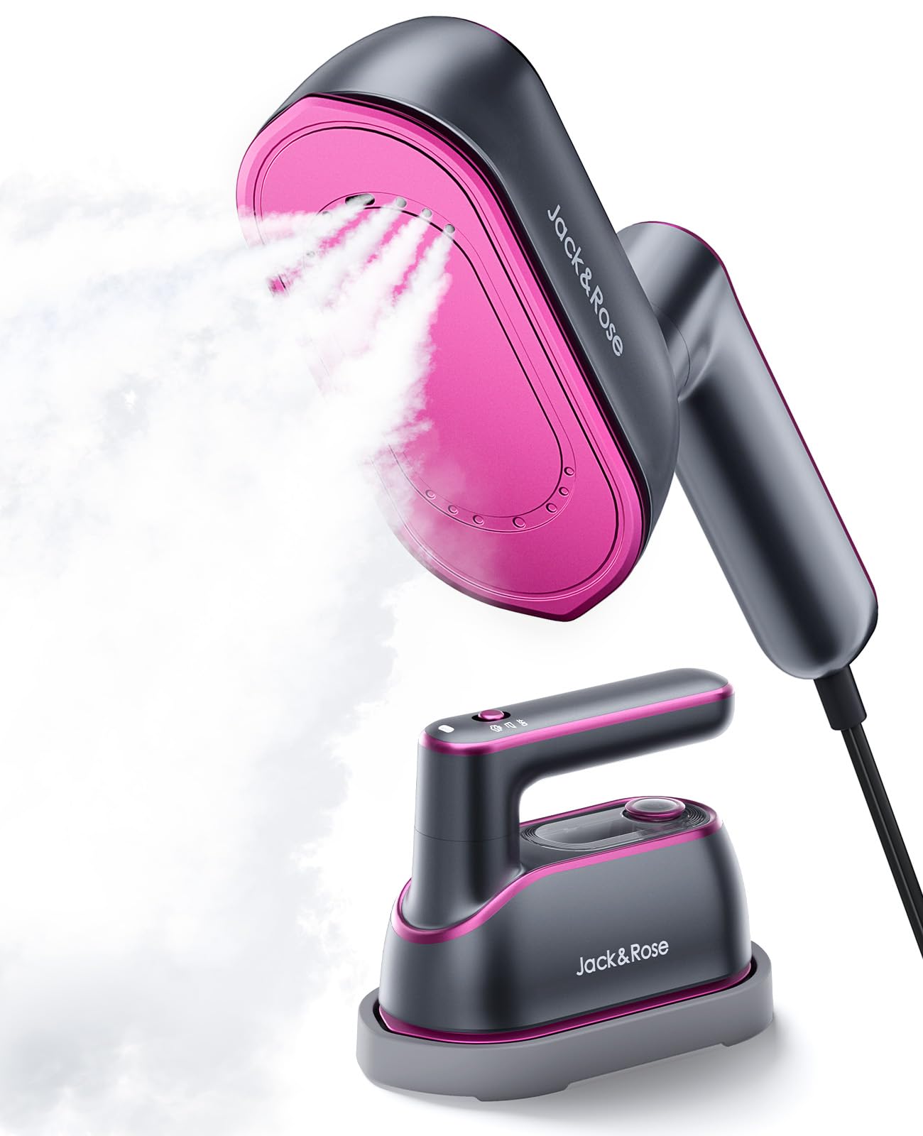 Photo 1 of Jack ? Rose Travel Steamer Iron for Clothes,1200w Iron Steamer,Portable Handheld Travel Size Steamer iron,8S Fast Heat-Up?Large Ceramic Heat Panel,