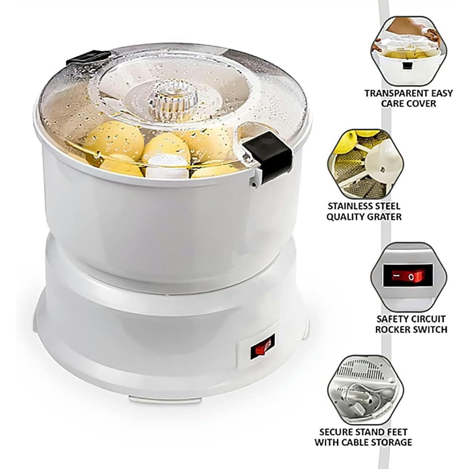 Pelador de verduras totalmente automático con función de deshidratación, fácil de limpiar, para uso doméstico y restaurante