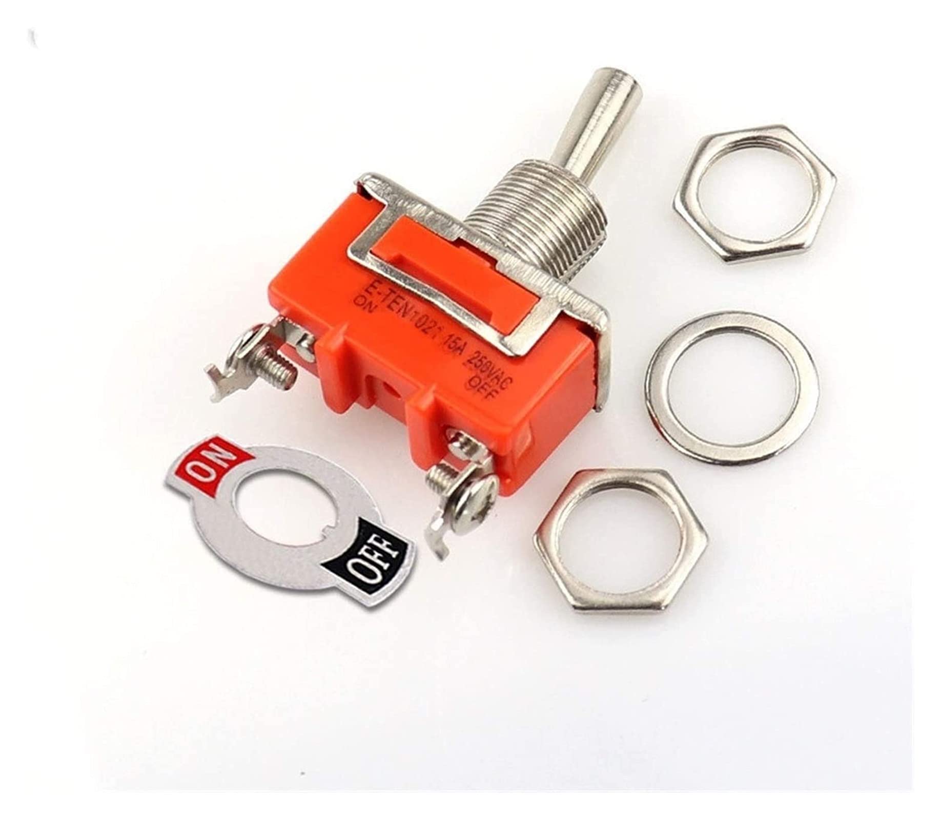 Interrupteur à bascule KLVN E-DIX1021 anti faux-contact 2 broches 15A 250V