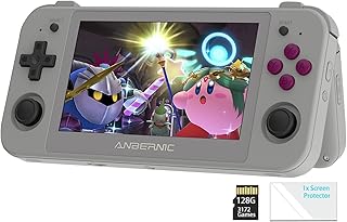 RG505 Handheld Game Console Android 12 Unisoc Tiger T618, 5G WiFi 4.2 Bluetooth 4.95-inch OLED touch screen 128G TF Card 3172 Classic Games