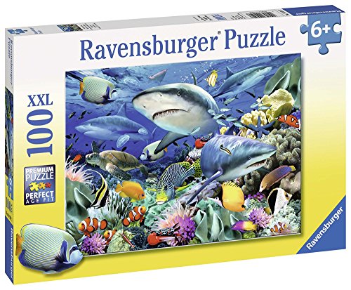Ravensburger Kinderpuzzle - 10951 Riff der Haie - Unterwasserwelt-Puzzle für Kinder ab 6 Jahren, mit 100 Teilen im XXL… – Bild 3