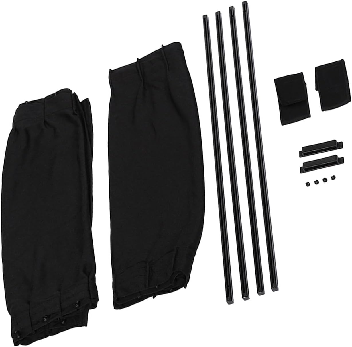 Car Window Sun Shade, Retractable Curtains, Blackout Sunshade, 2 Pieces, Adjustable Drape Visor Valance