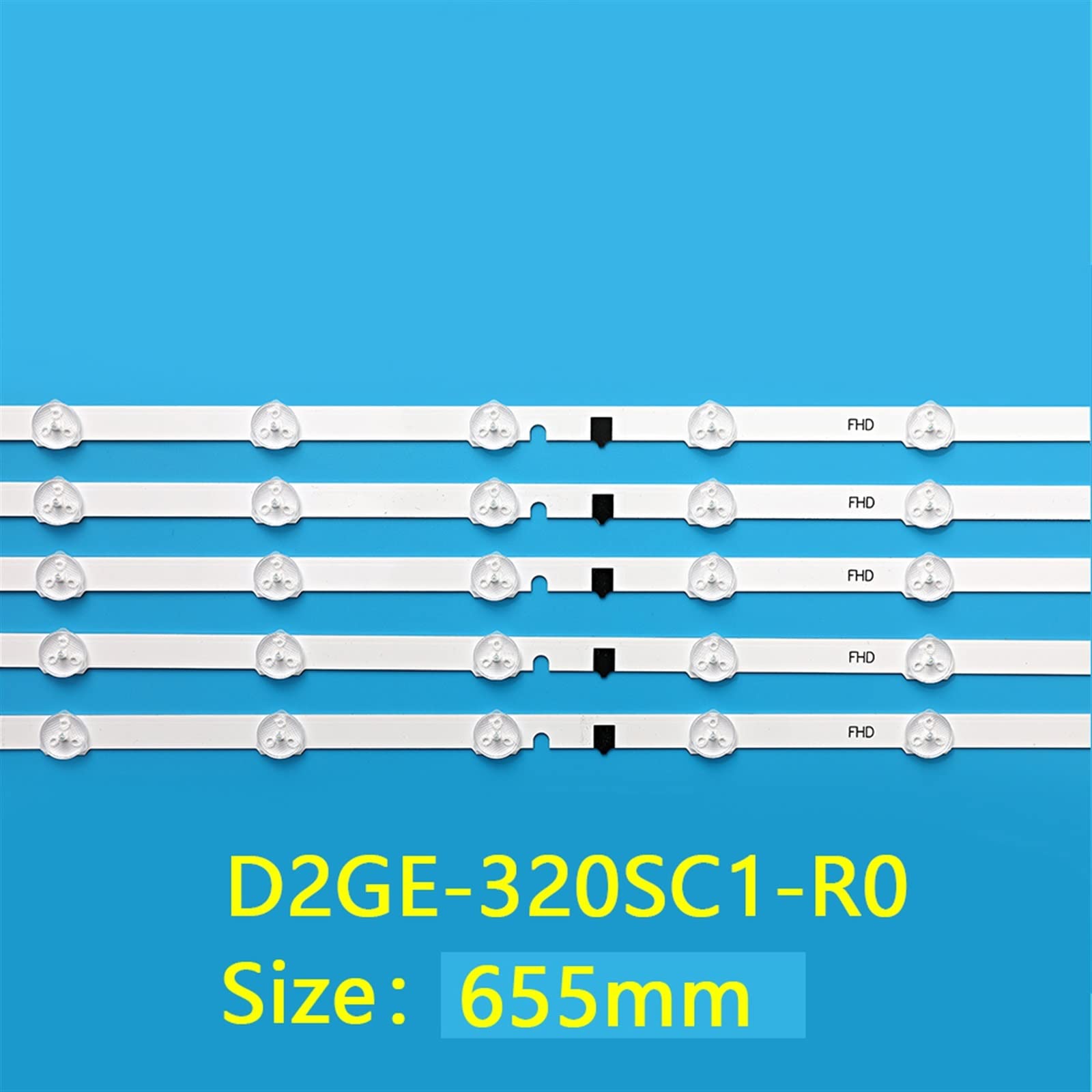 Lámpara de tira de retroiluminación LED Compatible for D2GE-320SC1-R0 UE32F5000 UE32F5500 UE32F4000 D2GE-320C0-R0 Bn96-28489a 2013SVS32 SSP 3735 655MM