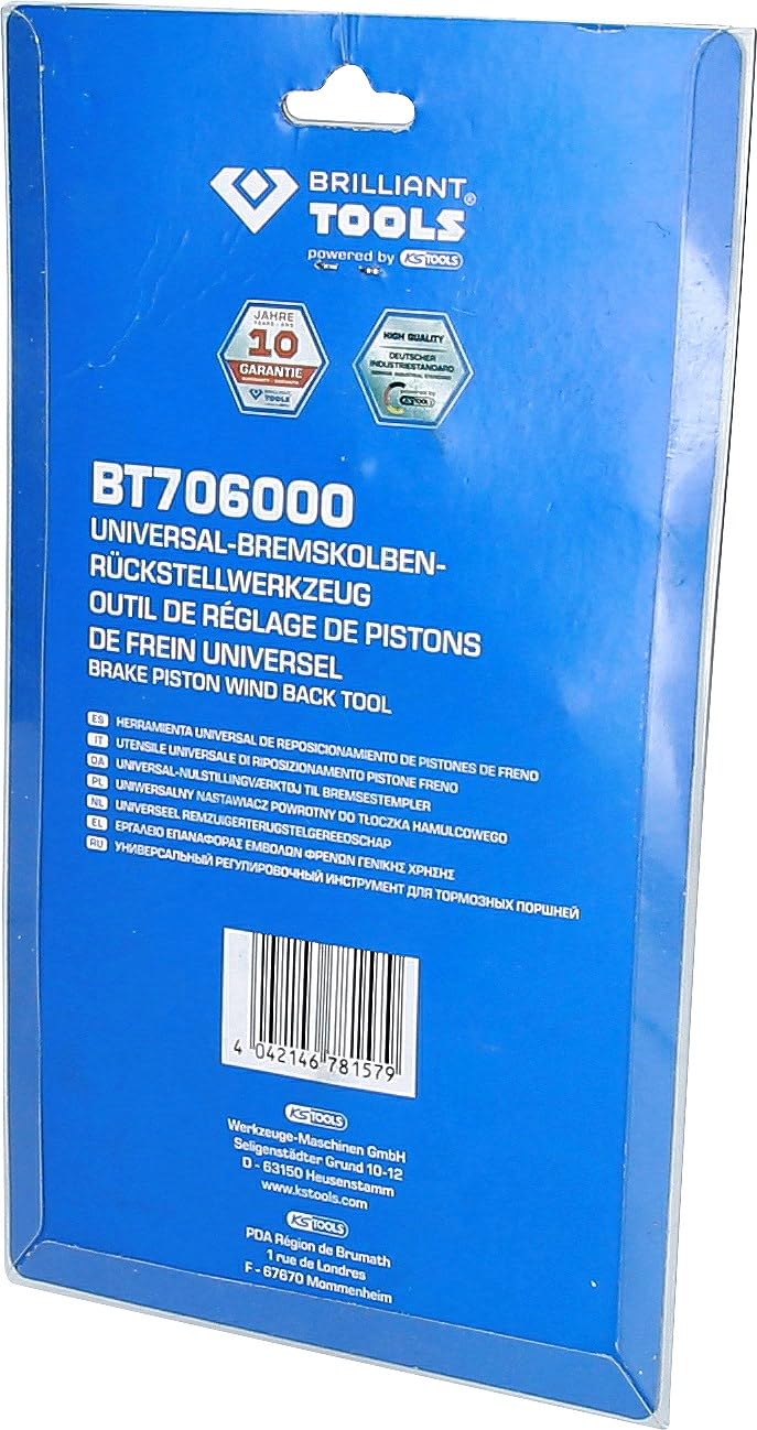 BRILLIANT TOOLS BT706000 Uniwersalny nastawiacz powrotny do tłoczka hamulcowego [Powered by KS TOOLS]