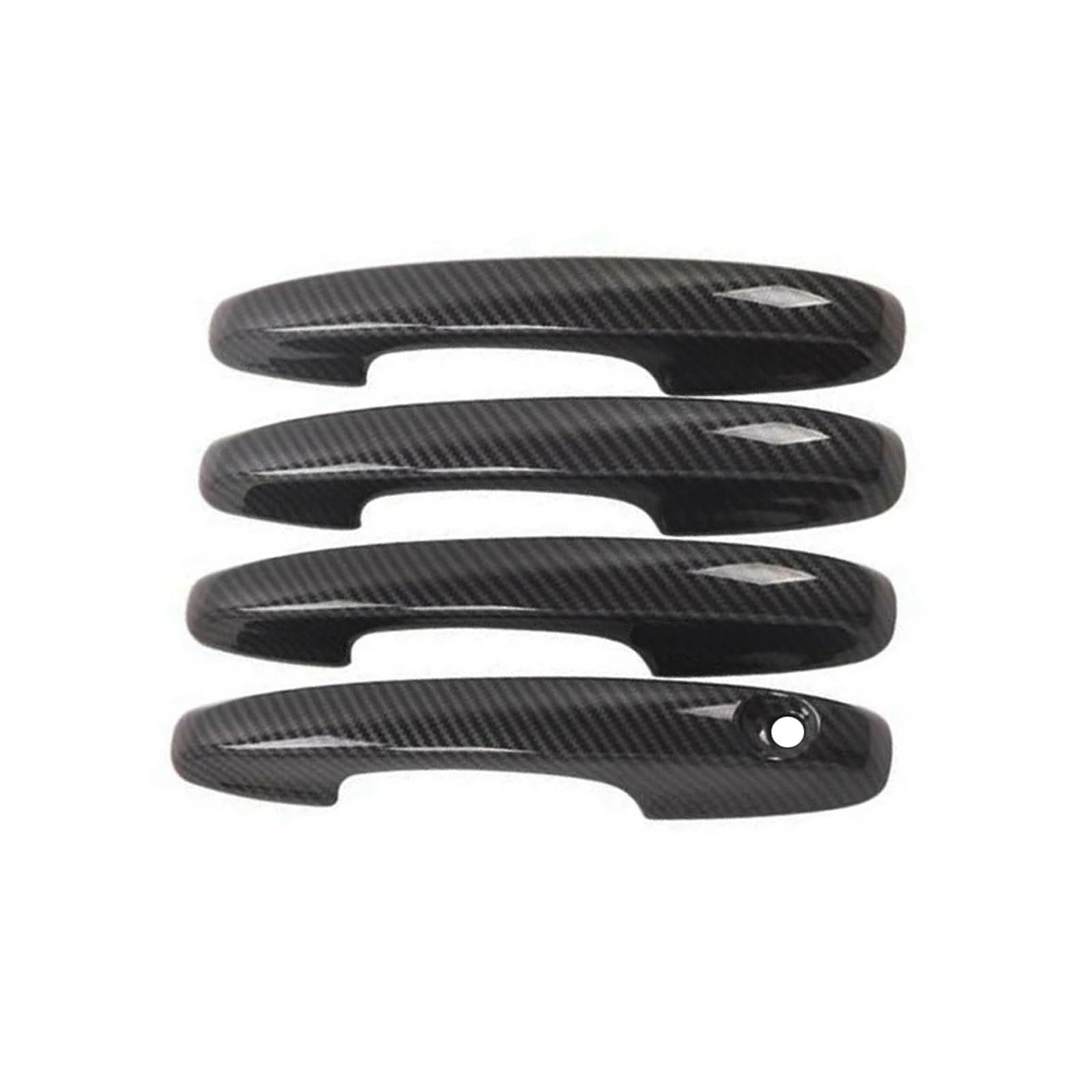 Pacsci Carbon Fiber Car Outer Door Handle For Kuga For Escape 2020-2021 Styling Accessories Chrome Car Exterior Door Handle Cover Trim(Carbon Fiber)