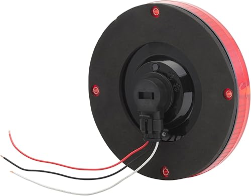 Miniatura 27 de Grote 54702 Luces de giro traseras LED ovaladas de 6 pulgadas con respaldo integrado, carcasa rígida integrada Negro