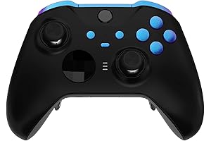 eXtremeRate Chameleon Purple Blue Elite Series 2 Replacement Buttons and Triggers