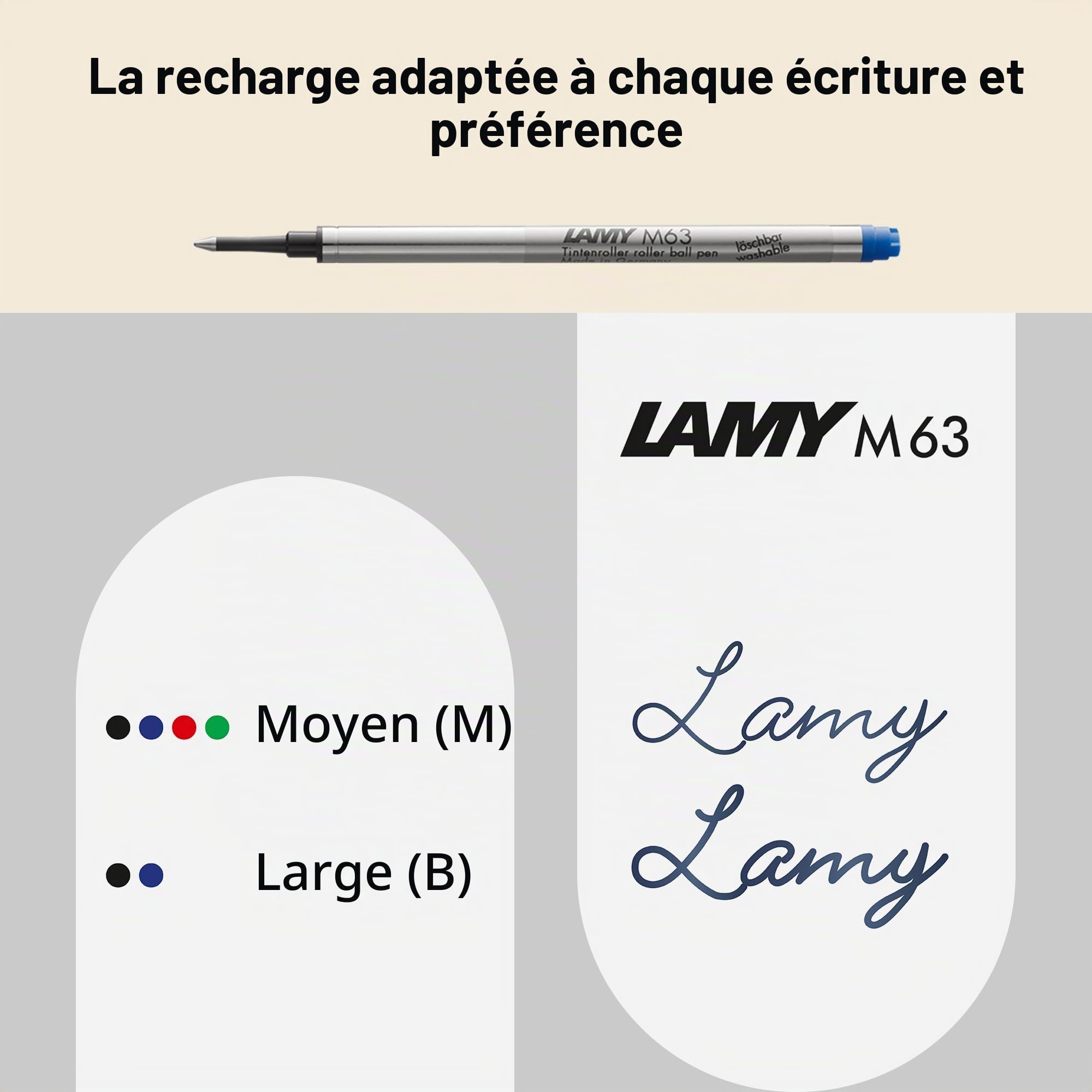 Lamy 2000 black - stylo rollerball élégant dans un corps robuste en fibre de verre - parfaitement équilibré et à pointe moyenne - avec la recharge rollerball M 63 en noir