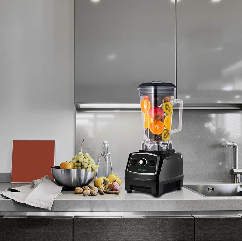 Countertop Blender Professional Commercial Mixer Blender 70oz with 2200 Watt BaseTotal Crushing Technology for Smoothies, Ice and Frozen Fruit (Black)