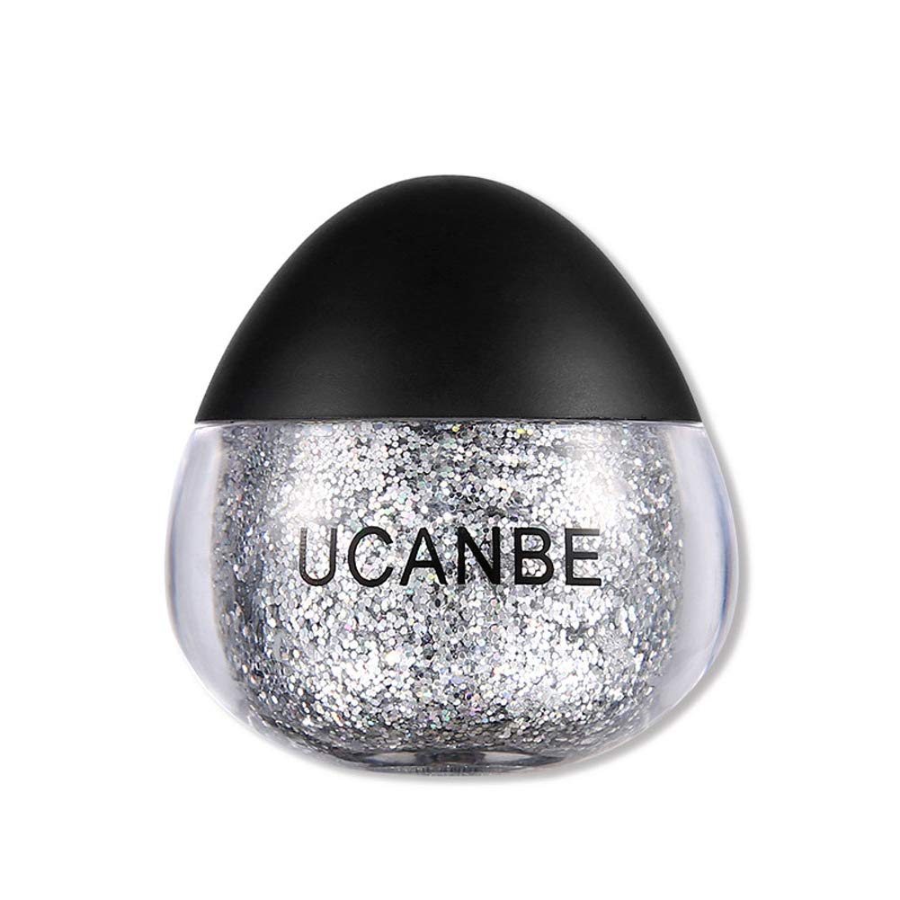 Glitter Party Gel Shimmer Sparkling Cream Show Stage Cosmetic for Hair Face Body (B)