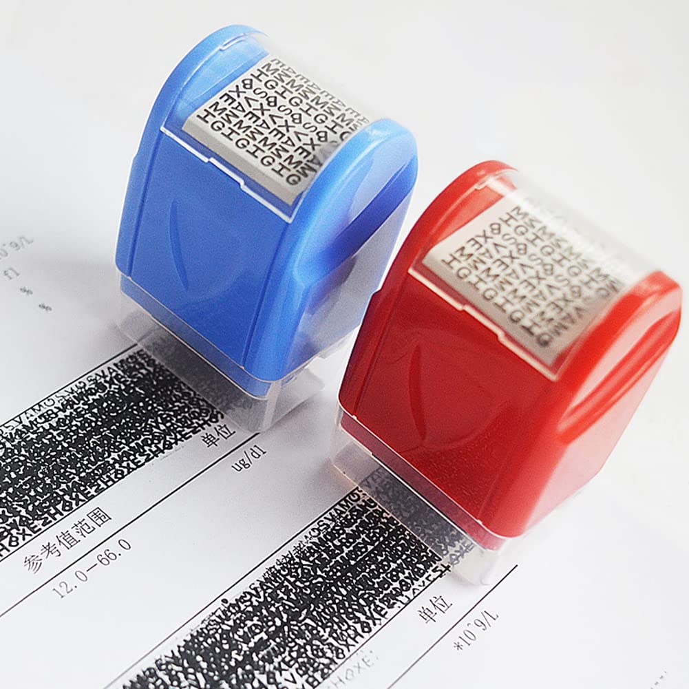 5-Teilige Sichtschutz-Stempelrolle ID-Schutzrolle Stempel IdentitäTsdiebstahl-Schutzrolle Stempel für Post, Datenschutz Vertraulich