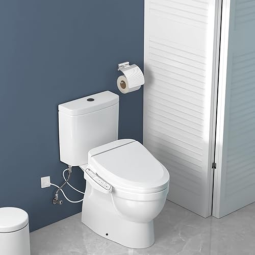 Miniatura 7 de ZMJH ZMA102D Asiento de inodoro con bidé, redondo inteligente, agua caliente ilimitada, lavado en remolino, calentado electrónicamente, secador de